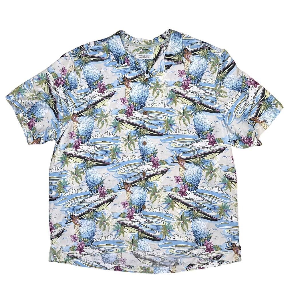 Tommy Bahama Hawaiian Shirt Mens Coconut Point Island Zone XXL